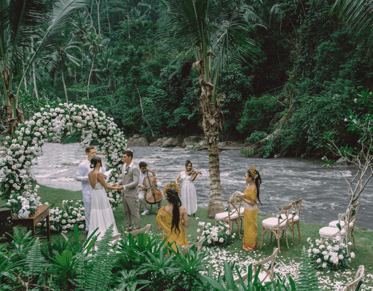 Mandapa, a Ritz-Carlton Reserve — riverside wedding venue in Ubud, Indonesia · photo 6 of 12