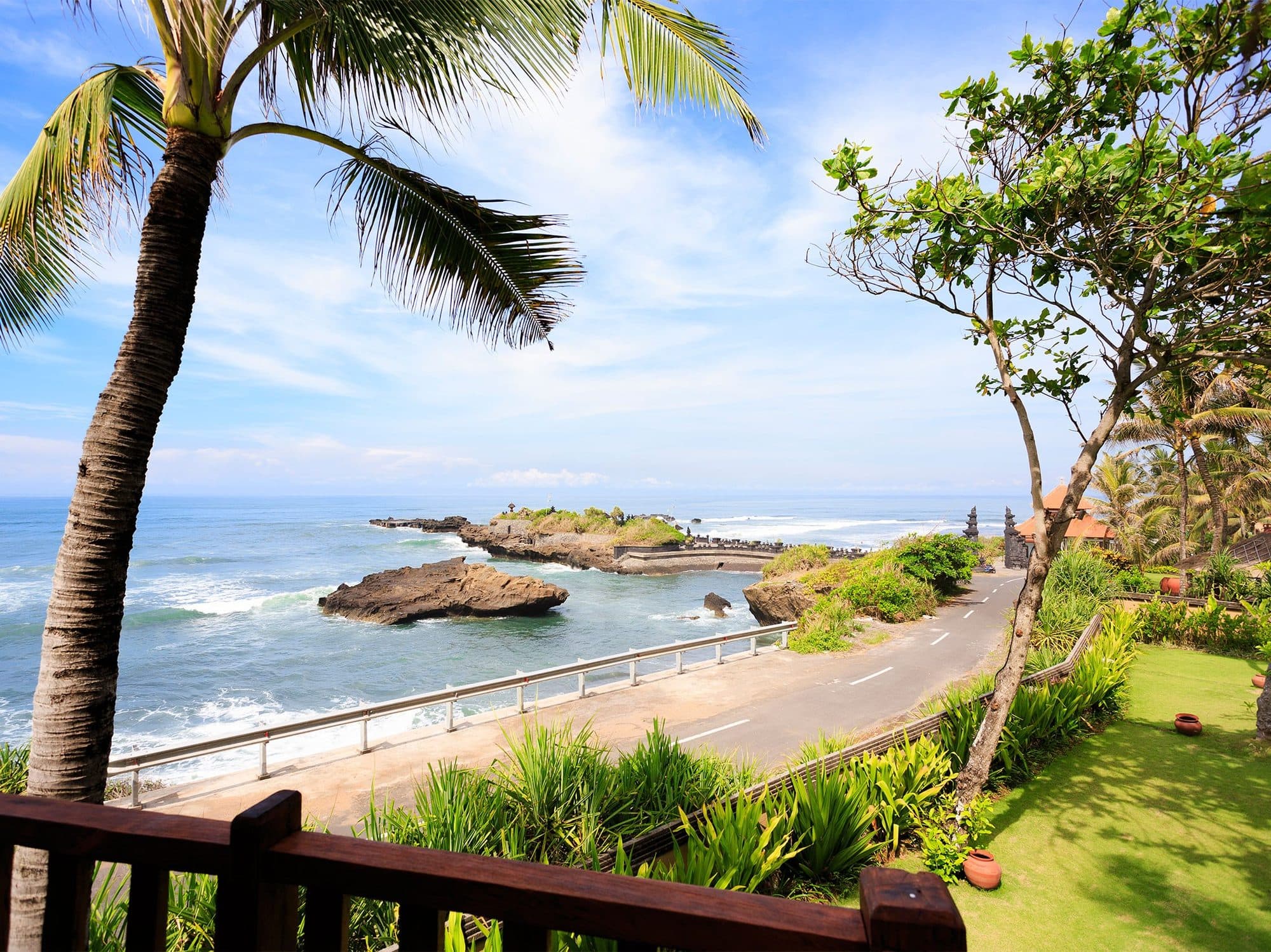 Villa Maridadi — the coastline and rocks seen from the villa · Cemagi, Indonesia